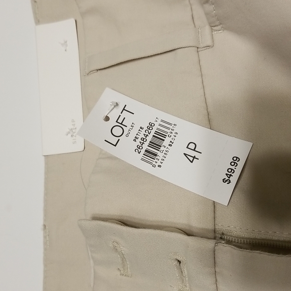 Loft Original Crop petite 4P Khaki colour - Picture 2 of 3